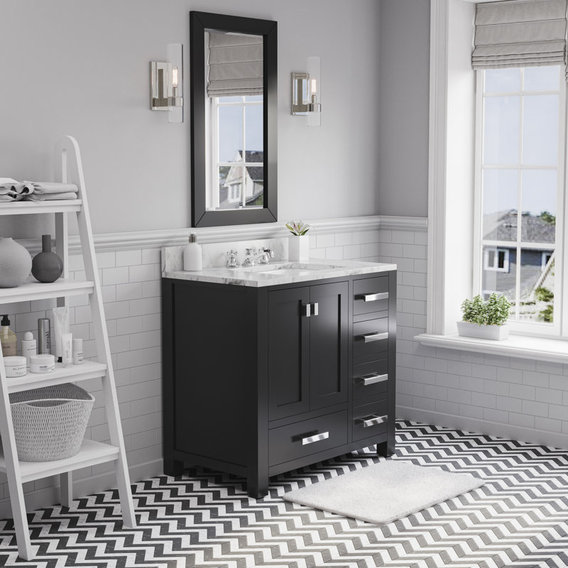 Wade Logan® Alodie 36" Single Bathroom Vanity Set with Mirror Wayfair.ca